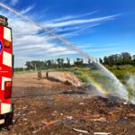 Pergamino – Incendio en un gran descampado de la ciudad